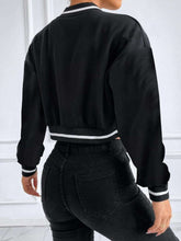 Load image into Gallery viewer, Women's Printed Baseball Collar Jacket – Casual Streetwear
