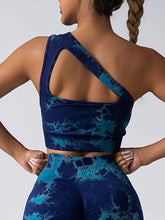 Load image into Gallery viewer, Seamless One-Shoulder Bra &amp; Scrunch Leggings Set - High Waisted Yoga Pants
