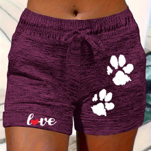Load image into Gallery viewer, Women's Printed Elastic Waist Cropped Shorts With Pockets

