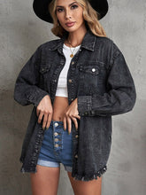 Load image into Gallery viewer, Denim button down jacket
