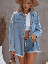 Load image into Gallery viewer, Denim button down jacket
