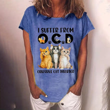 Load image into Gallery viewer, Cute Cat Graphic T-Shirt
