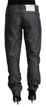 Load image into Gallery viewer, Acht Dark Gray Ramie Mid Wide Waist Straight Denim Jeans
