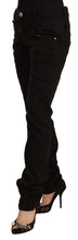 Load image into Gallery viewer, Acht Black Low Waist Cotton Stretch Denim Skinny Jeans
