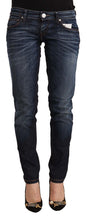 Load image into Gallery viewer, Acht Blue Washed Cotton Low Waist Skinny Denim Jeans
