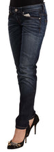 Load image into Gallery viewer, Acht Blue Washed Cotton Low Waist Skinny Denim Jeans
