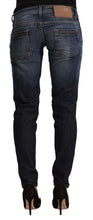 Load image into Gallery viewer, Acht Blue Washed Cotton Low Waist Skinny Denim Jeans
