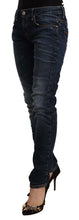 Load image into Gallery viewer, Acht Blue Washed Cotton Mid Waist Skinny Denim Jeans

