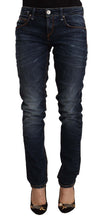 Load image into Gallery viewer, Acht Blue Washed Cotton Mid Waist Skinny Denim Jeans
