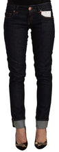 Load image into Gallery viewer, Acht Black Cotton Low Waist Slim Fit Denim Jeans
