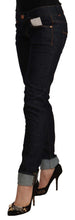Load image into Gallery viewer, Acht Black Cotton Low Waist Slim Fit Denim Jeans
