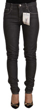 Load image into Gallery viewer, Acht Black Low Waist Skinny Denim Slim Fit Jeans
