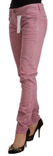 Load image into Gallery viewer, Acht Pink Cotton Slim Fit Women Denim Skinny Jeans
