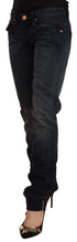 Load image into Gallery viewer, Acht Black Washed Cotton Skinny Denim Low Waist Jeans
