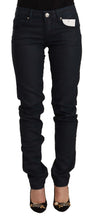 Load image into Gallery viewer, Acht Black Cotton Low Waist Slim Fit Denim Jeans
