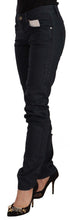 Load image into Gallery viewer, Acht Black Cotton Low Waist Slim Fit Denim Jeans
