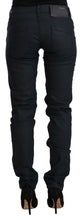Load image into Gallery viewer, Acht Black Cotton Low Waist Slim Fit Denim Jeans
