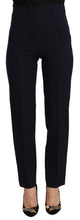 Load image into Gallery viewer, AGLINI Black High Waist Polyester Women Straight Pants
