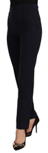 Load image into Gallery viewer, AGLINI Black High Waist Polyester Women Straight Pants
