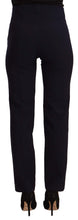 Load image into Gallery viewer, AGLINI Black High Waist Polyester Women Straight Pants
