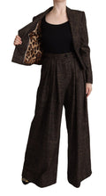 Load image into Gallery viewer, Dolce &amp; Gabbana Dark Brown Wool Single Breasted 2 Pc Jacket Pants
