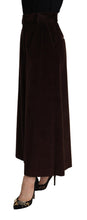 Load image into Gallery viewer, Dolce &amp; Gabbana Bordeaux Corduroy Cotton Trouser Wide Leg Pants
