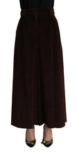 Load image into Gallery viewer, Dolce &amp; Gabbana Bordeaux Corduroy Cotton Trouser Wide Leg Pants

