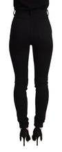 Load image into Gallery viewer, Dolce &amp; Gabbana Black High Waist Skinny Slim Fit Pants
