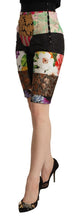 Load image into Gallery viewer, Dolce &amp; Gabbana Multicolor Patchwork High Waist Cropped Pants
