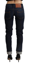 Load image into Gallery viewer, Acht Blue Cotton Low Waist Slim Fit Denim Women Trouser Jeans
