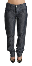 Load image into Gallery viewer, Acht Dark Gray Ramie Mid Wide Waist Straight Denim Jeans
