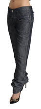 Load image into Gallery viewer, Acht Dark Gray Ramie Mid Wide Waist Straight Denim Jeans
