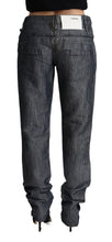 Load image into Gallery viewer, Acht Dark Gray Ramie Mid Wide Waist Straight Denim Jeans
