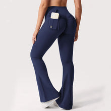 Load image into Gallery viewer, 🖤 Women's High-Waisted Cargo Pocket Workout Leggings
