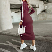 Load image into Gallery viewer, Women’s 2-Piece Skirt Set — Long Sleeve Sweatshirt + Midi Skirt
