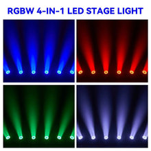 Load image into Gallery viewer, Vivid Beam Wash Zoom LED Moving Head Light - 19x15W RGBW 4in1, DMX512 Control for Stunning Stage Effects
