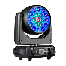 Load image into Gallery viewer, Vivid Beam Wash Zoom LED Moving Head Light - 19x15W RGBW 4in1, DMX512 Control for Stunning Stage Effects
