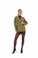Load image into Gallery viewer, Sorrento Cashmere Blend Coat in Olive
