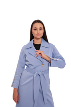 Load image into Gallery viewer, Jackie Trench Coat in Sky Blue

