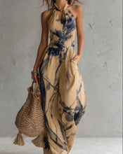 Load image into Gallery viewer, Women's Halter Backless Wide-Leg Jumpsuit | Boho Beach Jumpsuit in 7 Colors
