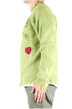Load image into Gallery viewer, ORION Heavy Gauge Ripped Knit Sweater with patches
