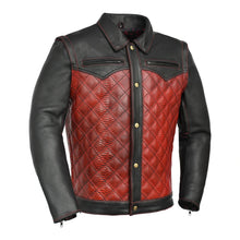 Load image into Gallery viewer, Redstrike Men’s Motorcycle Leather Jacket
