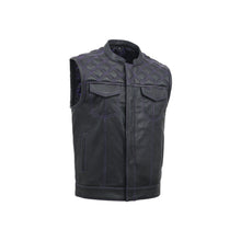 Load image into Gallery viewer, Downside Men's Motorcycle Leather Vest

