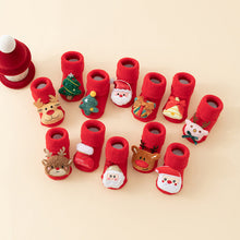 Load image into Gallery viewer, Baby Socks Christmas Newborn For Baby Boys/Girls Christmas Floor Socks Anti-Slip Baby Step Socks For Baby Kids
