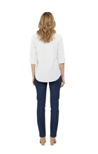 Load image into Gallery viewer, Womens Regular Fit 3/4 Sleeve Button Down Collared Camp Shirt
