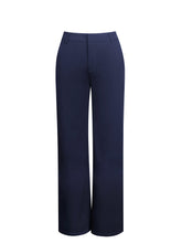 Load image into Gallery viewer, Yanin Navy Low-Rise Straight Leg Pants
