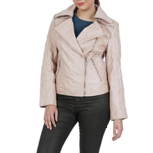 Load image into Gallery viewer, Janet Biker Leather Jacket
