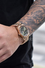 Load image into Gallery viewer, Mod Day-Date Rose Gold Green
