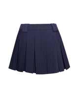 Load image into Gallery viewer, Nasya Navy Blue Pleated Mini Skort
