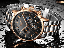 Load image into Gallery viewer, Men's Waterproof  Watch With Chronometers And Date Display Unique Design Perfect Gift
